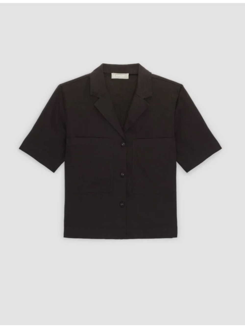 EVERLANE Linen Workwear Shirt Black XS